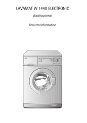 Aeg LAVAMAT W 1440 ELECTRONIC Benutzerinformation