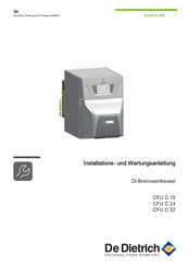 De Dietrich EASYLIFE CFU C 32 Installations- Und Wartungsanleitung