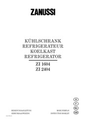 Zanussi ZI 1604 Bedienungsanleitung