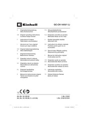 EINHELL GC-CH 1855/1 Li Originalbetriebsanleitung