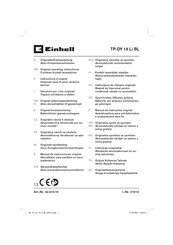 Einhell TP-DY 18 Li BL Originalbetriebsanleitung