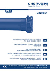 cherubini SENSO RX 5/30 Einstellanleitungen