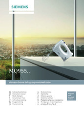 Siemens Quirl MQ955 serie Gebrauchsanleitung