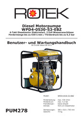 Rotek WPD4-0530-53-EBZ Benutzer- Und Wartungshandbuch