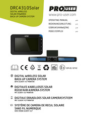 pro user DCR4310Solar Bedienungsanleitung