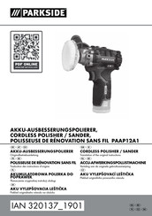 Parkside 320137 1901 Originalbetriebsanleitung