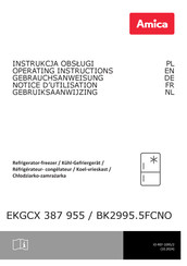 Amica EKGCX 387 955 Gebrauchsanweisung
