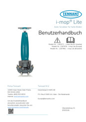 Tennant 1267978 Benutzerhandbuch