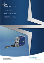 Voestalpine bohler SABER 40 CHP Bedienungsanleitung