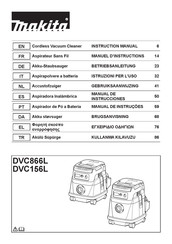 Makita DVC866LZX1 Betriebsanleitung