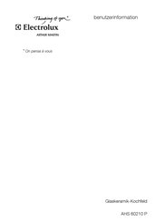 Electrolux ARTHUR MARTIN AHS 60210 P Benutzerinformation