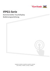 ViewSonic IFPG1-Serie Bedienungsanleitung