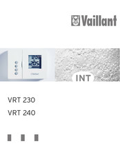Vaillant VRT 230 Bedienungsanleitung