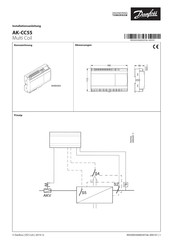Danfoss AK-CC55 Installationsanleitung