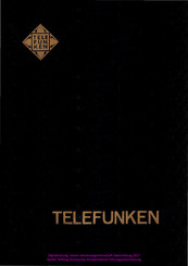 Telefunken 1011 Bs Bedienungsanleitung