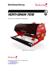 Redexim VERTI-DRAIN 7212 Betriebsanleitung