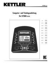Kettler 7888.000 Computer- Und Trainingsanleitung