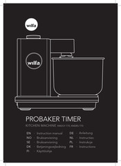 Wilfa PROBAKER TIMER KM2GY-T70 Anleitung