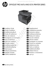 HP OFFICEJET PRO X476-Serie Installationshandbuch