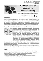 ALMATEC CX 10 Betriebsanleitung