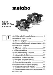 Metabo KS 54 Originalbetriebsanleitung