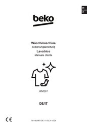 Beko WM207 Bedienungsanleitung