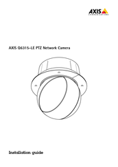 Axis Communications Q6315-LE Installationsanleitung