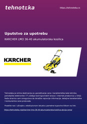 Kärcher LMO 36-40 Battery Bedienungsanleitung