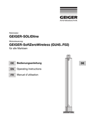 Geiger SOLIDline Serie Bedienungsanleitung