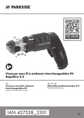 Parkside Rapidfire 2.2 Originalbetriebsanleitung