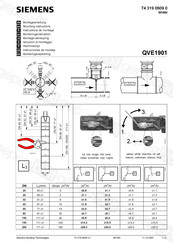 Siemens QVE1901 Montageanleitung