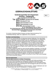 MAS BFD 5 Gebrauchsanleitung