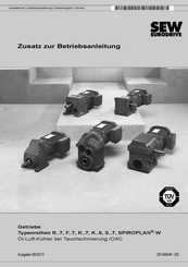 SEW-Eurodrive SPIROPLAN W R 7 Serie Zusatz Zur Betriebsanleitung