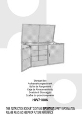 Costway HW71006 Bedienungsanleitung