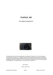 FujiFilm FinePix X30 Bedienungsanleitung