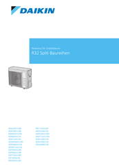 Daikin RXM50A5V1B9 Referenz Für Installateure
