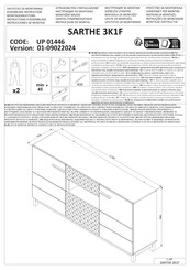 CARRYHOME SARTHE 77253030165 Montageanleitung