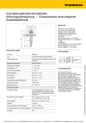 Turck FCS-50A4-NAEX/D014/D100/D024 Kurzanleitung