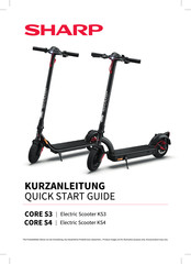 Sharp CORE S3 Kurzanleitung