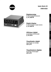 testo 54 Serie Bedienungsanleitung