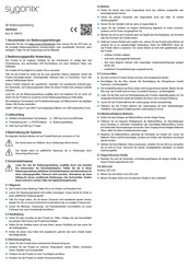 Sygonix 2998102 Bedienungsanleitung