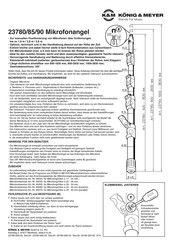 Konig & Meyer 23780 Kurzanleitung