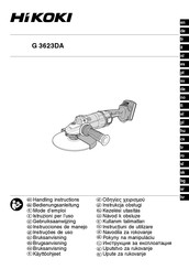 HIKOKI G 3623DA Bedienungsanleitung