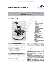 3B Scientific Physics 500 Bedienungsanleitung