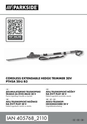 Parkside PTHSA 20-Li B3 Originalbetriebsanleitung