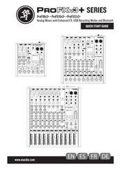 Mackie PRO FXv3-Serie Schnellstartanleitung