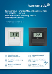 HomeMatic IP HMIP-STHD Installations- Und Bedienungsanleitung