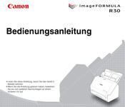 Canon imageFORMULA R30 Bedienungsanleitung
