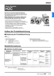 Omron H2C-SR Bedienungsanleitung