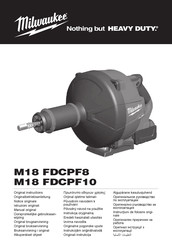 Milwaukee M18 FDCPF8 Originalbetriebsanleitung